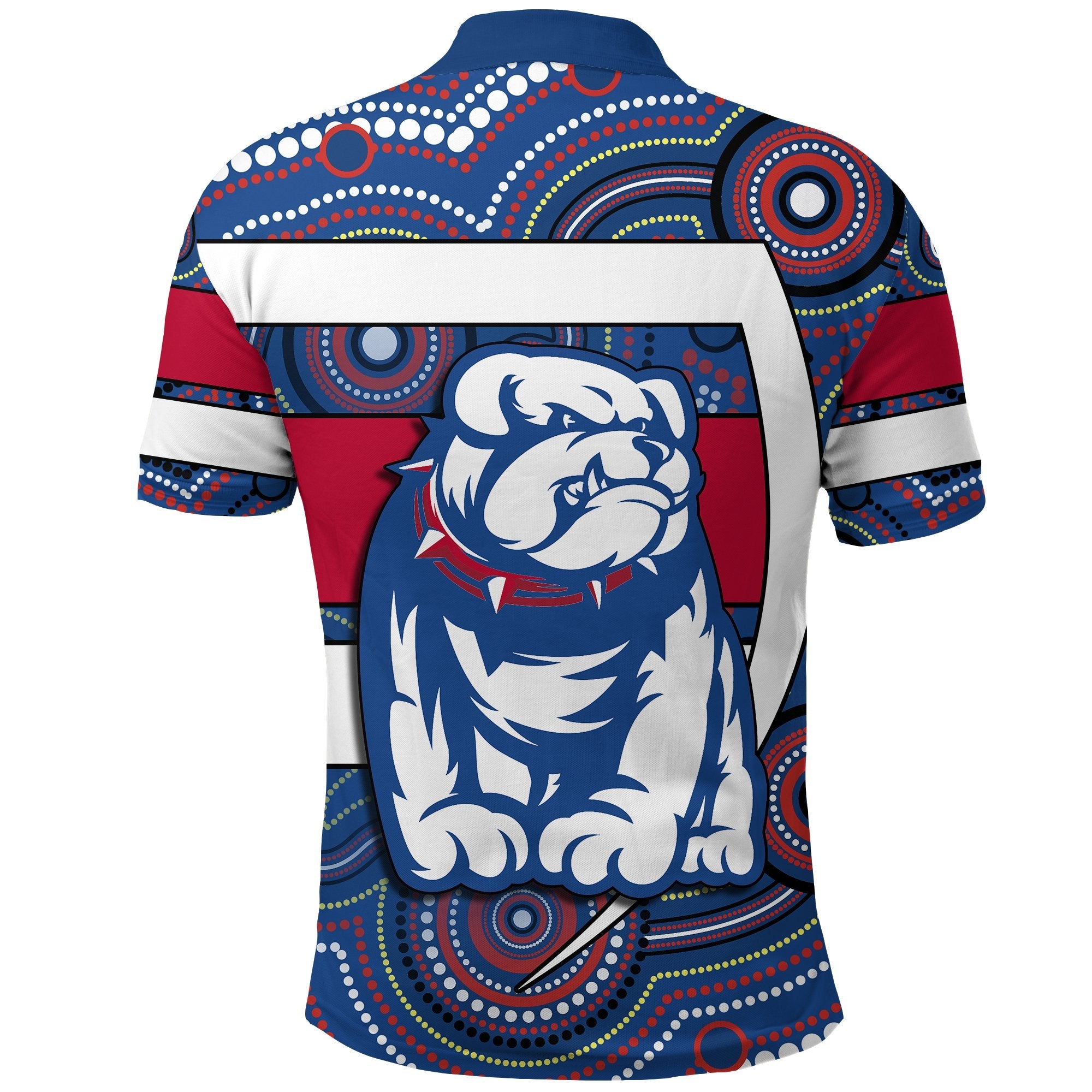 Western Football Bulldogs Polo Shirt Redamancy Indigenous Australian - Vibe Hoodie Shop