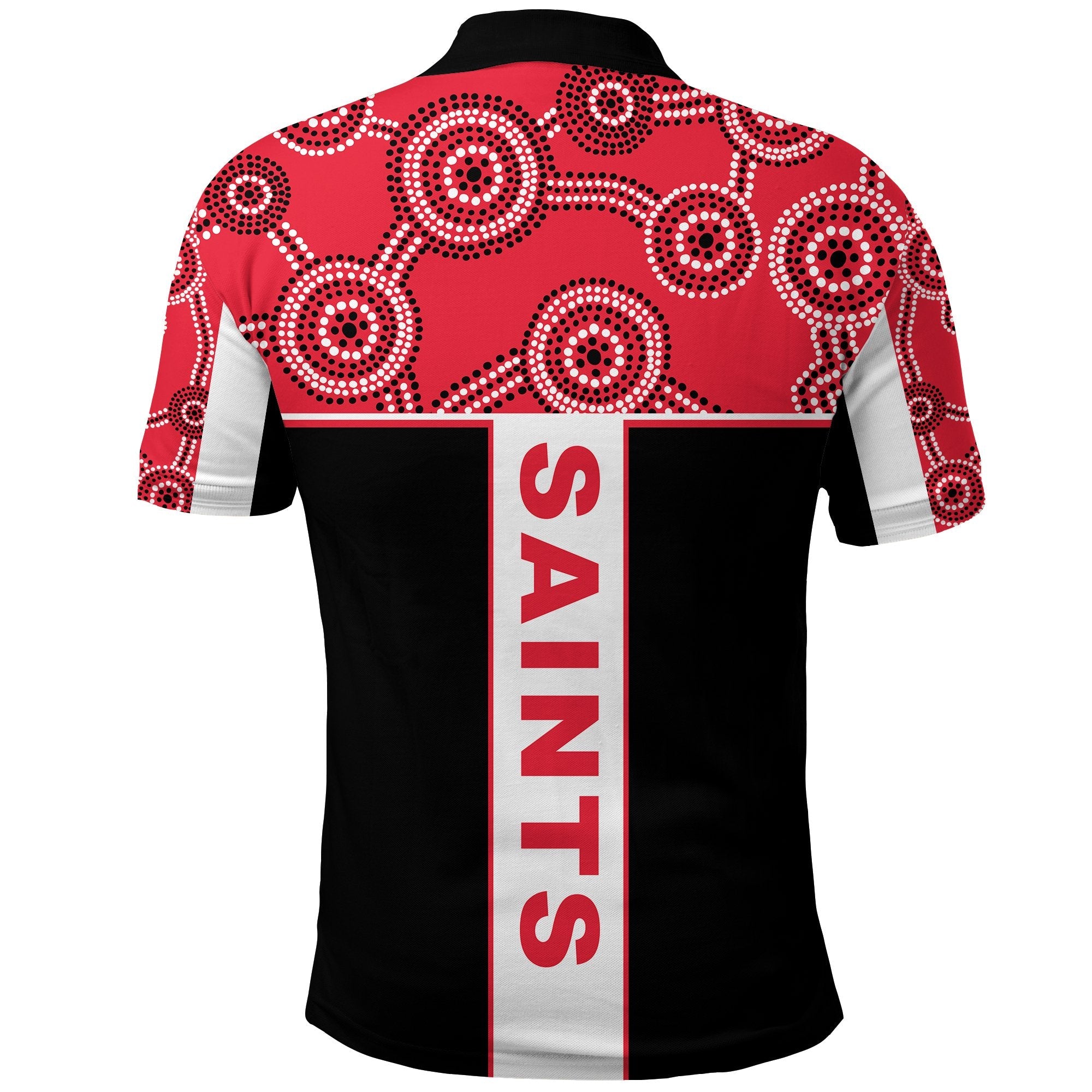 Saints Enthusiasm Polo Shirt St Kilda Indigenous - Vibe Hoodie Shop