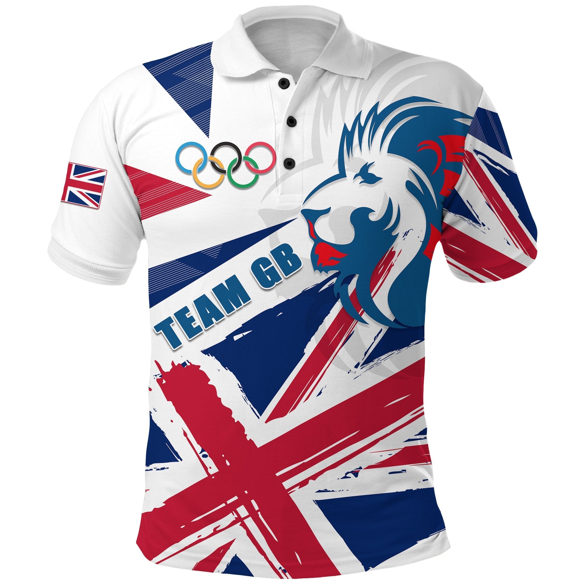 Team GB Sport Polo Shirt Lion Unify - Vibe Hoodie Shop