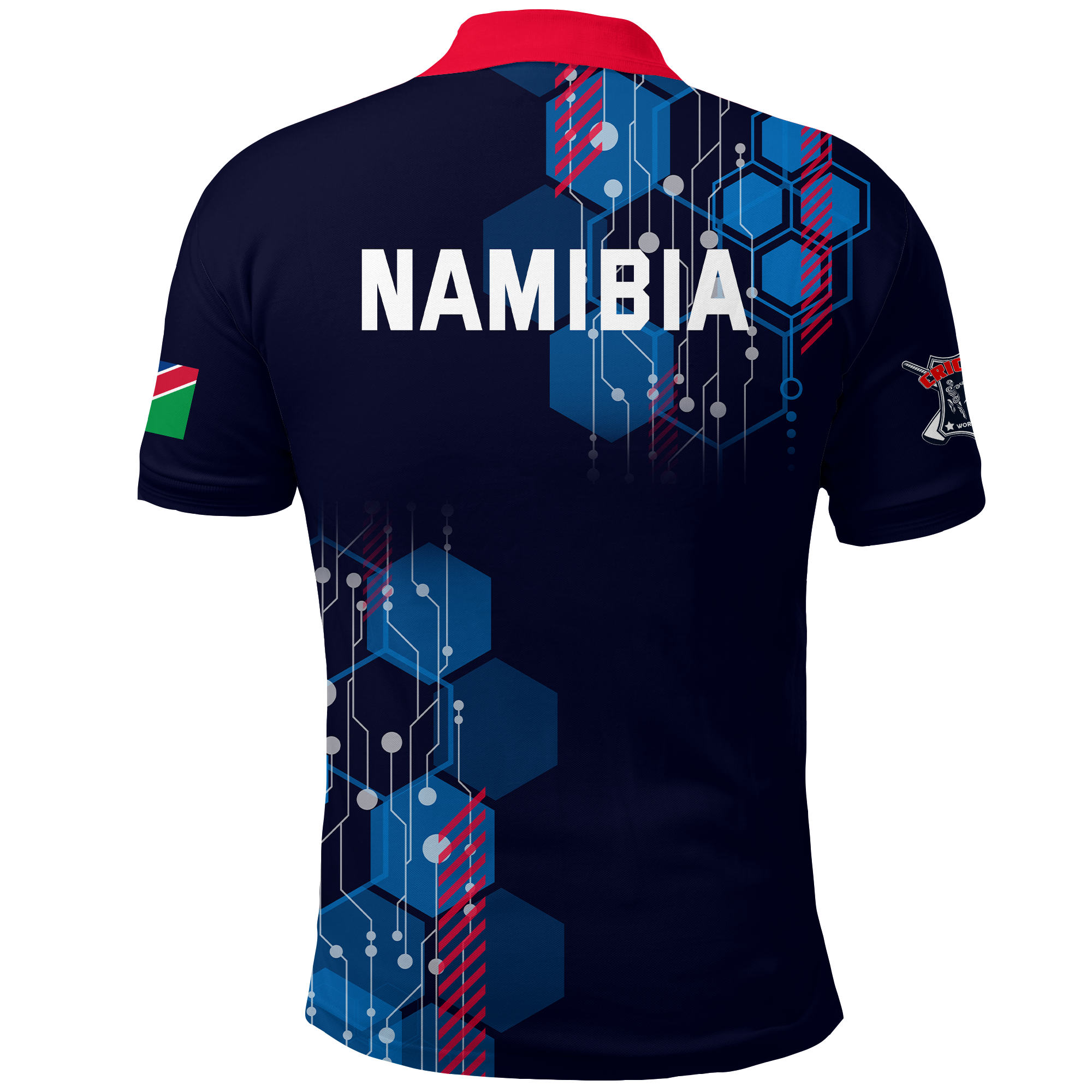 Namibia Cricket Eagles T20 World Cup Men's Polo Shirt - - Vibe Hoodie Shop