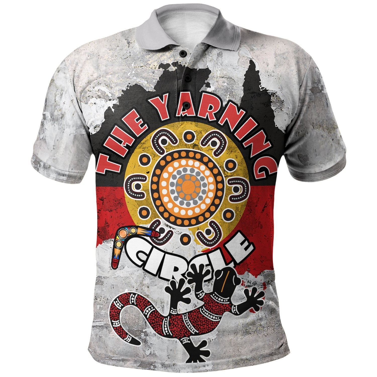 Aboriginal Polo Shirt - Aboriginal Yarning Circle - RLT20 - Vibe Hoodie Shop