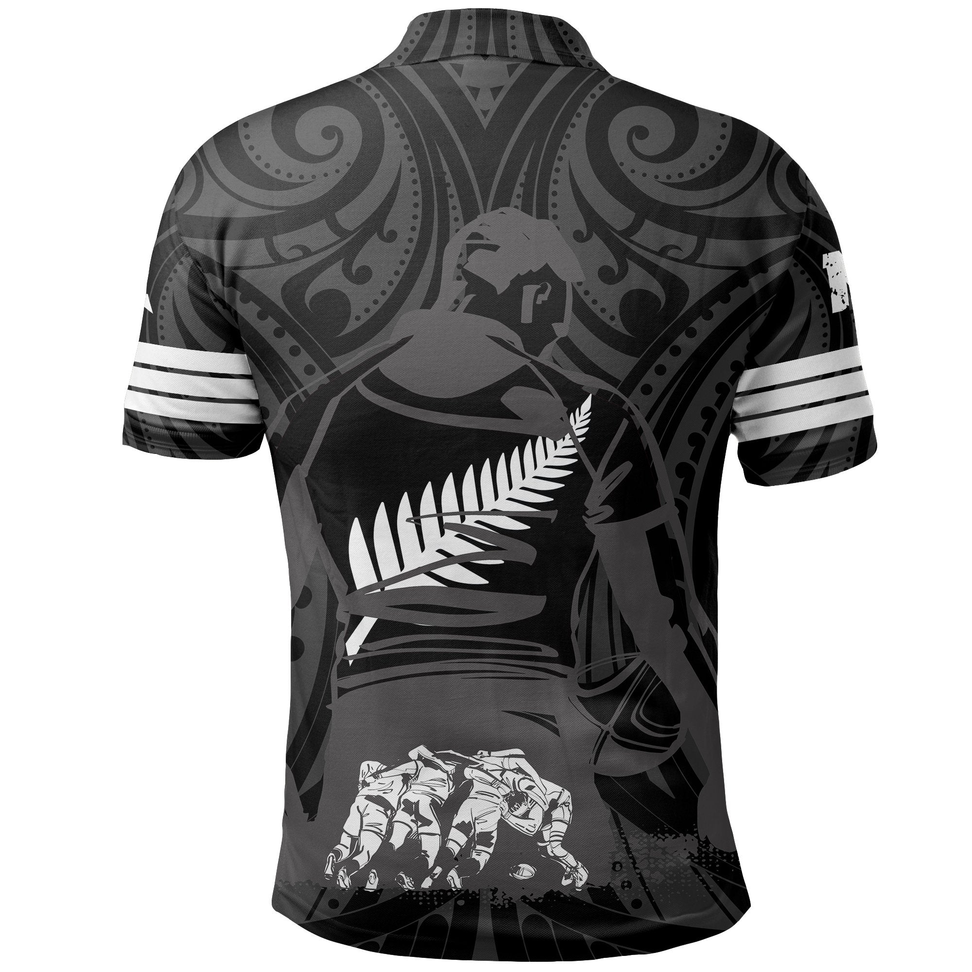 New Zealand Flag Polo Shirt - Rugby Winner - Vibe Hoodie Shop
