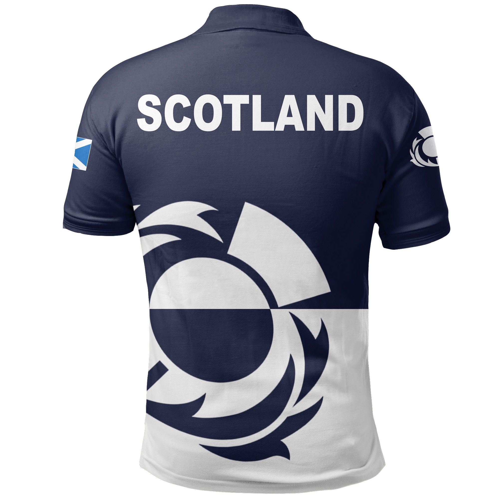 Scotland Rugby Polo Shirt Simple Version - Vibe Hoodie Shop