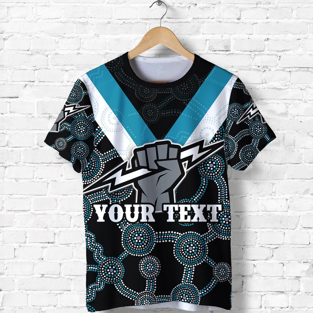 (Custom Personalised) Port Adelaide T shirt Power - Vibe Hoodie Shop