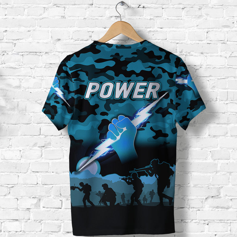 Port Adelaide Power ANZAC T shirt Simple Style - Vibe Hoodie Shop