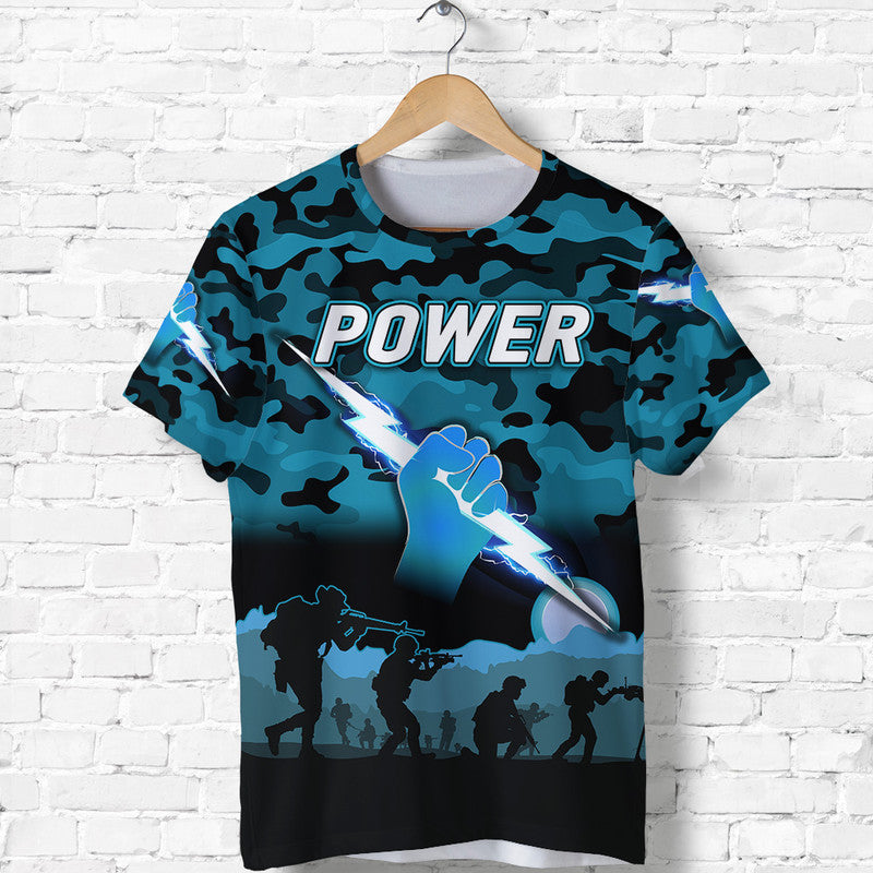 (Custom Personalised) Port Adelaide Power ANZAC T shirt Simple Style - Vibe Hoodie Shop