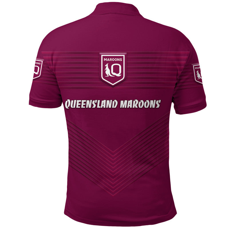 Queensland Maroons Polo Shirt Simple Style - Vibe Hoodie Shop