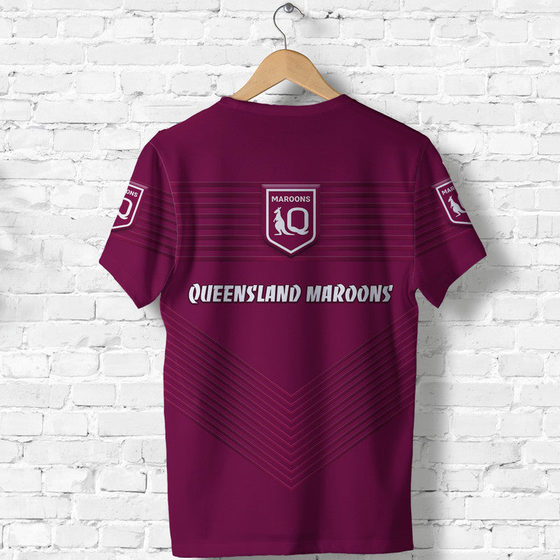 Queensland Maroons T shirt Simple Style - Vibe Hoodie Shop