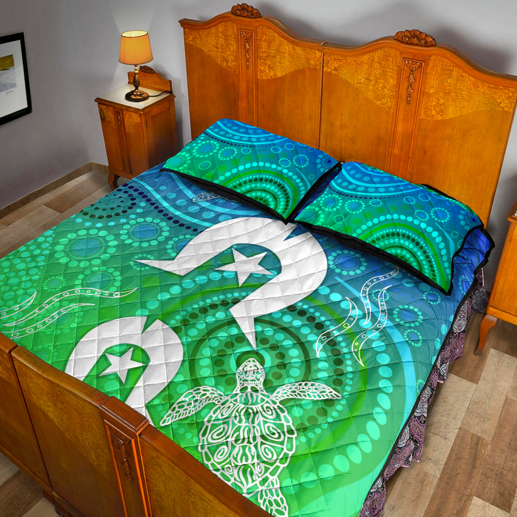 Aboriginal Torres Strait Islands Quilt Bed Set Simple Style - Vibe Hoodie Shop