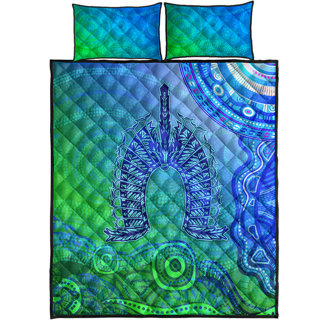 Aboriginal Torres Strait Islands Quilt Bed Set Wave Vibes - Vibe Hoodie Shop