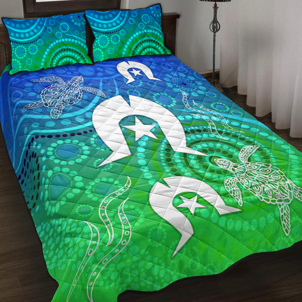 Aboriginal Torres Strait Islands Quilt Bed Set Simple Style - Vibe Hoodie Shop