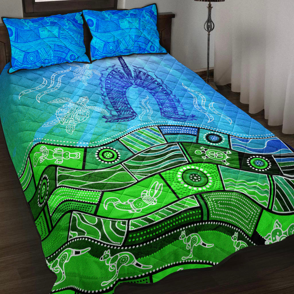 Aboriginal Torres Strait Islands Quilt Bed Set Towards The Light - Vibe Hoodie Shop