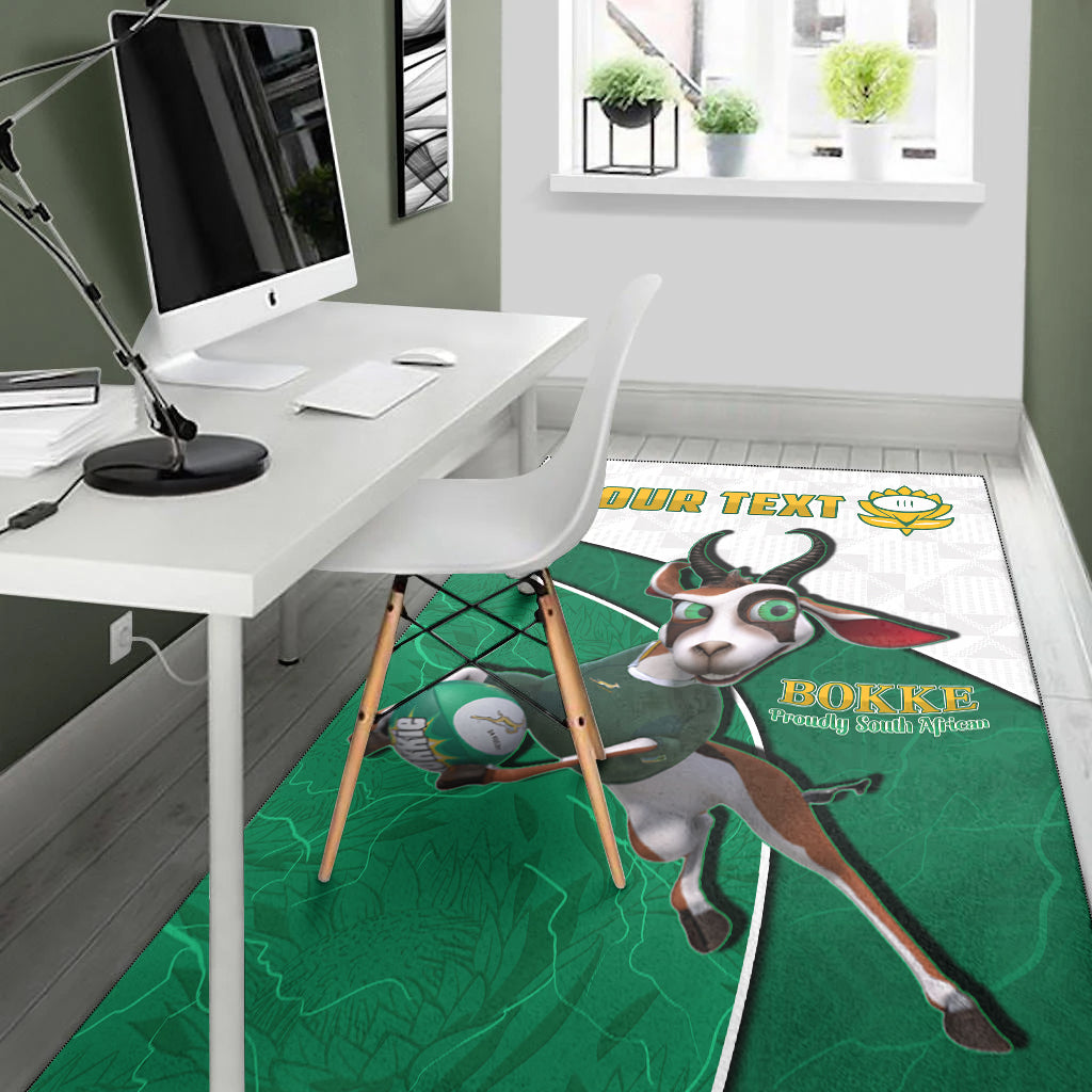 (Custom Personalised) South Africa Rugby Area Rug Proudly Springboks Cartoon Bokke African Pattern - Vibe Hoodie Shop