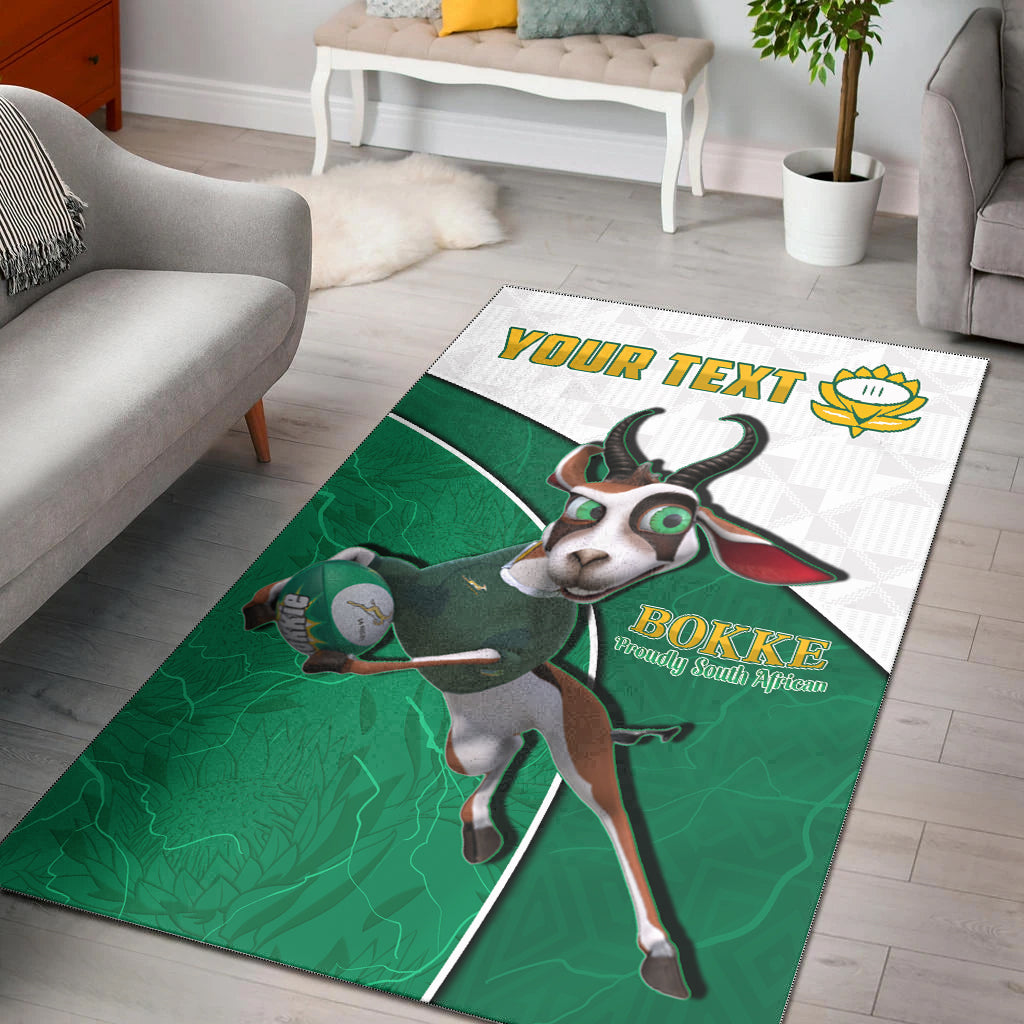 (Custom Personalised) South Africa Rugby Area Rug Proudly Springboks Cartoon Bokke African Pattern - Vibe Hoodie Shop