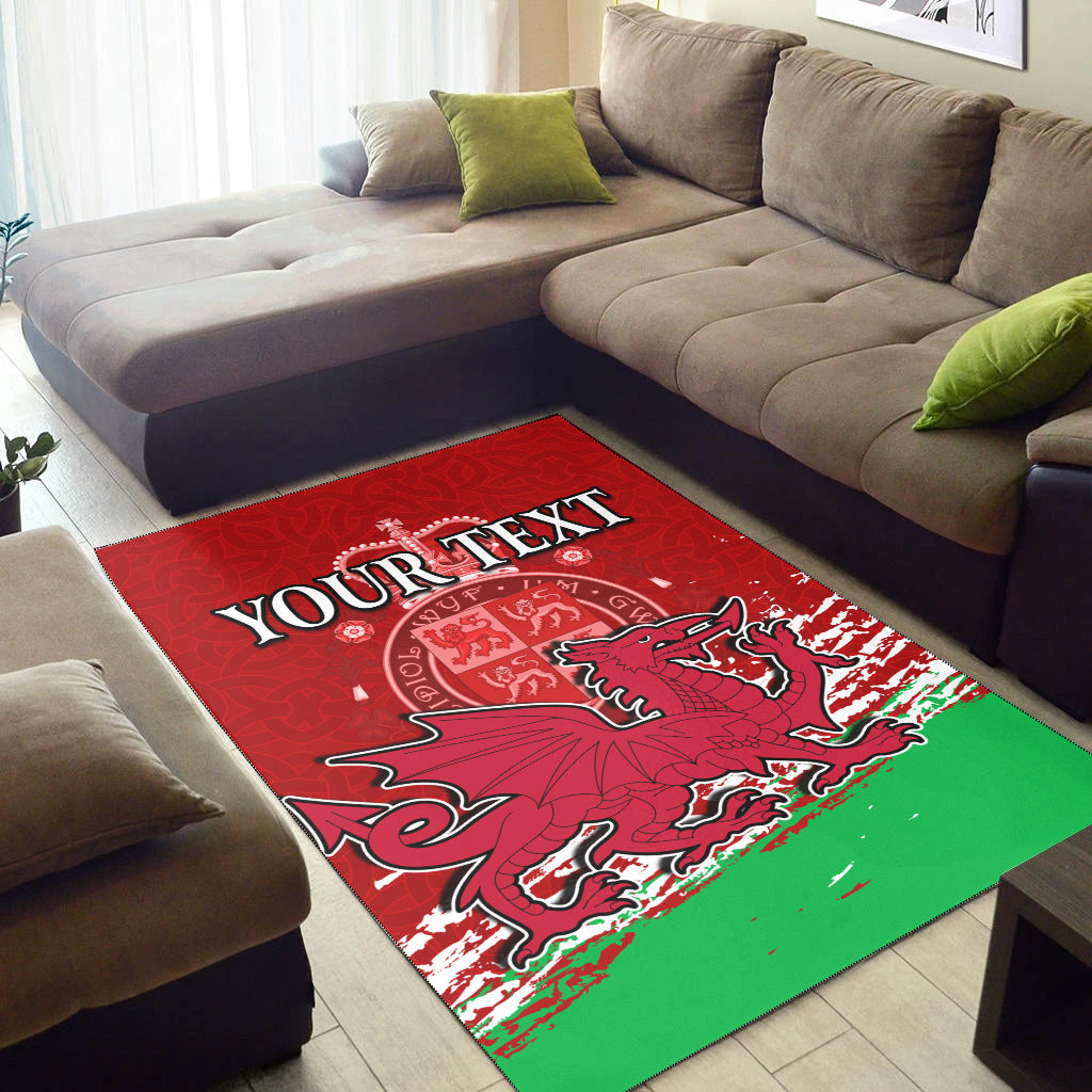 (Custom Personalised) Wales Football 2022 Area Rug Come On CYMRU The Red Wall - Vibe Hoodie Shop