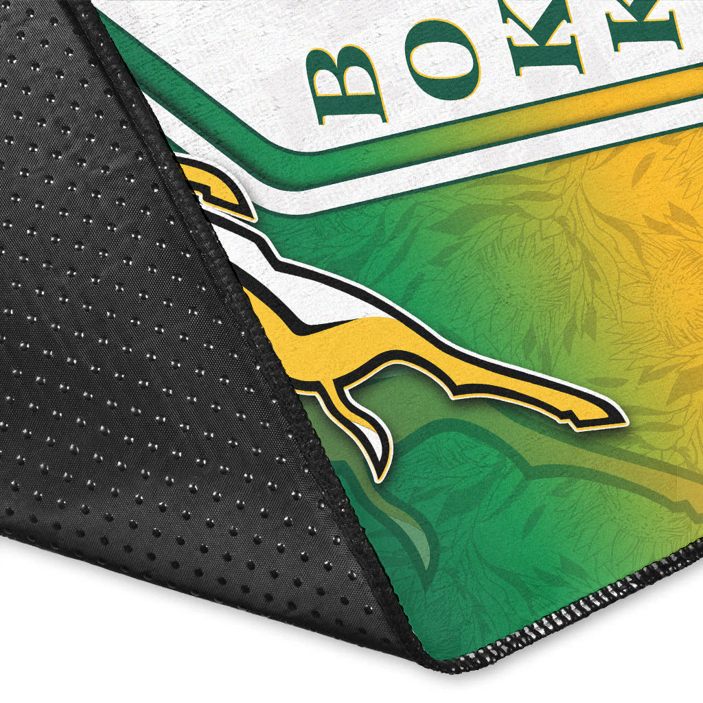 South Africa Rugby Area Rug Protea Flower Springboks Go Bokke - Vibe Hoodie Shop