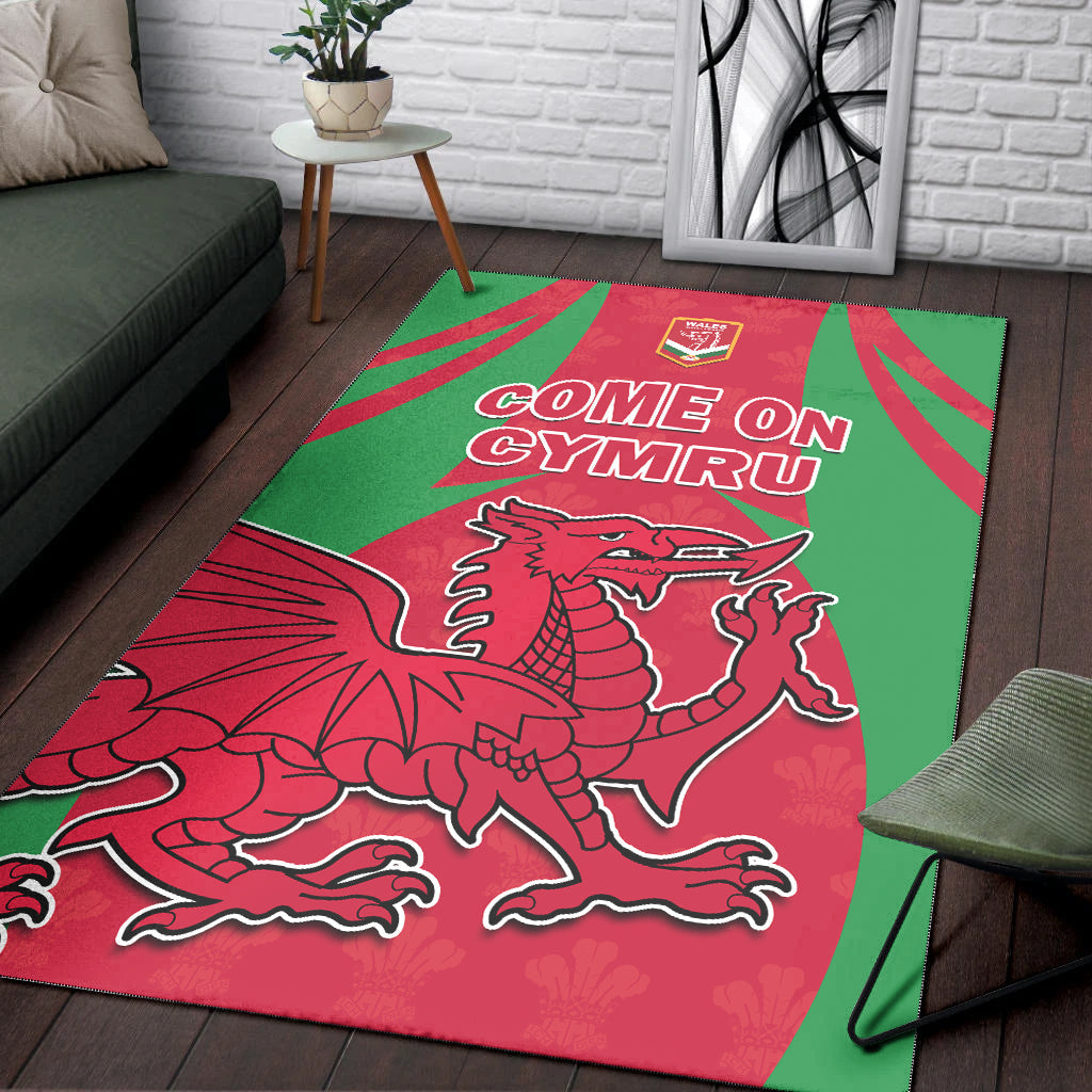 Wales Rugby Area Rug The Dragons National Team Come On Cymru - Vibe Hoodie Shop