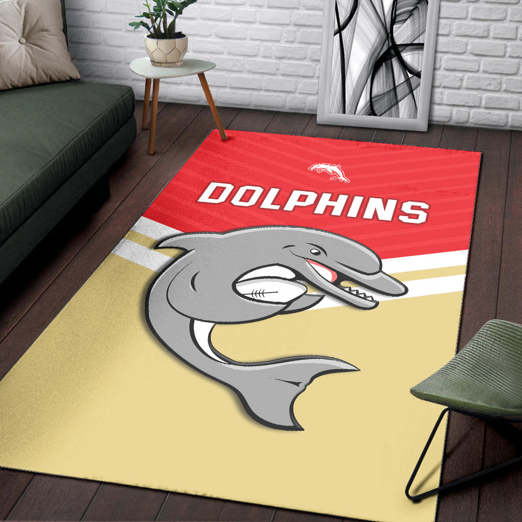 Dolphins Rugby Area Rug Sporty Style Ver.01 - Vibe Hoodie Shop