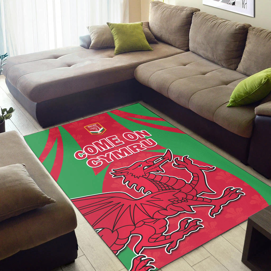 Wales Rugby Area Rug The Dragons National Team Come On Cymru - Vibe Hoodie Shop