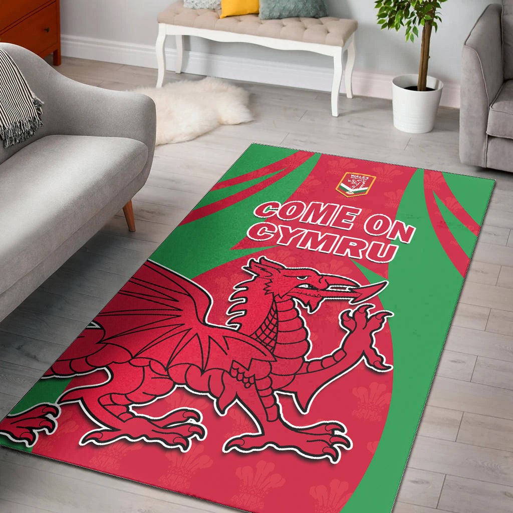 Wales Rugby Area Rug The Dragons National Team Come On Cymru - Vibe Hoodie Shop