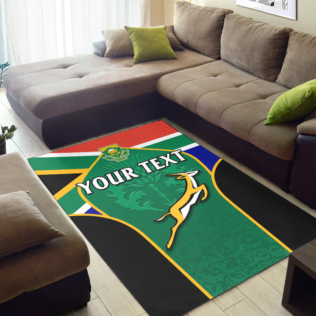 (Custom Personalised) South Africa Rugby Area Rug Springboks 2022 Sporty Style Go Amabokoboko - Vibe Hoodie Shop