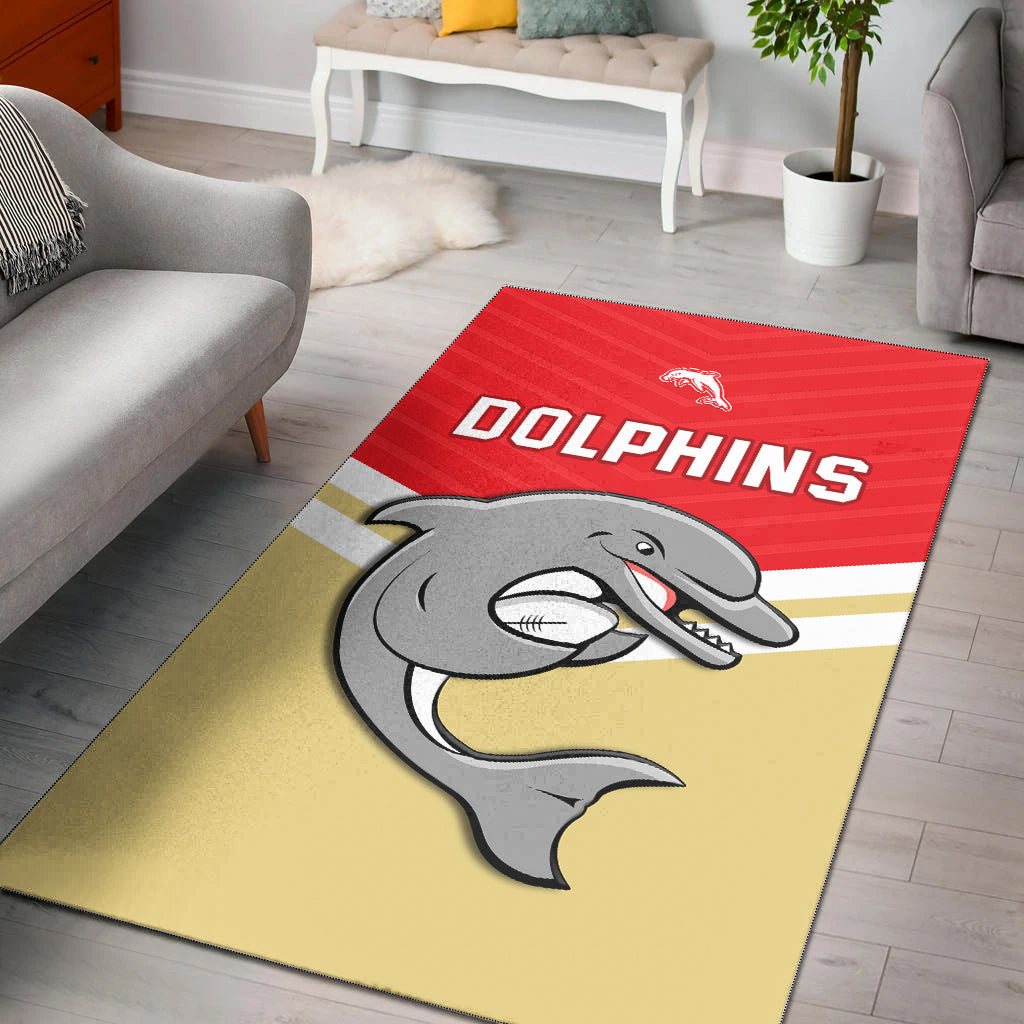 Dolphins Rugby Area Rug Sporty Style Ver.01 - Vibe Hoodie Shop