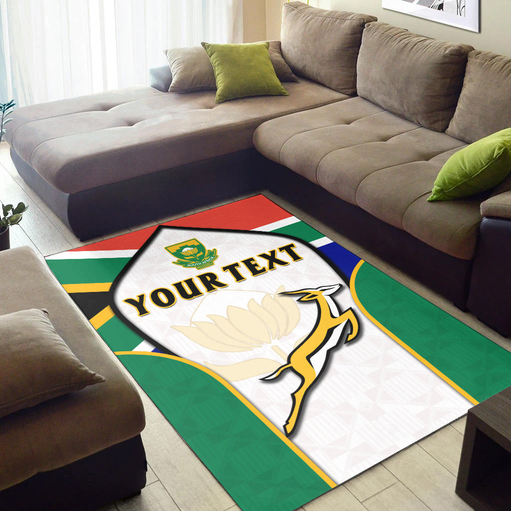 (Custom Personalised) South Africa Rugby Area Rug Springboks 2022 Go Bokke African Pattern - Vibe Hoodie Shop