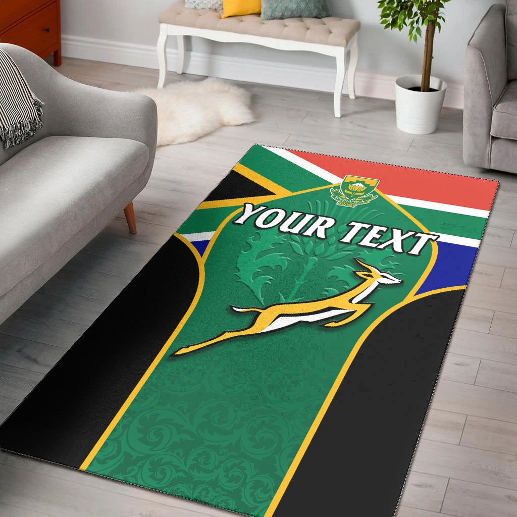 (Custom Personalised) South Africa Rugby Area Rug Springboks 2022 Sporty Style Go Amabokoboko - Vibe Hoodie Shop