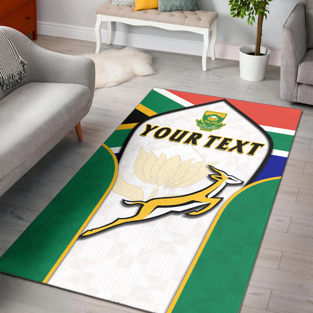 (Custom Personalised) South Africa Rugby Area Rug Springboks 2022 Go Bokke African Pattern - Vibe Hoodie Shop