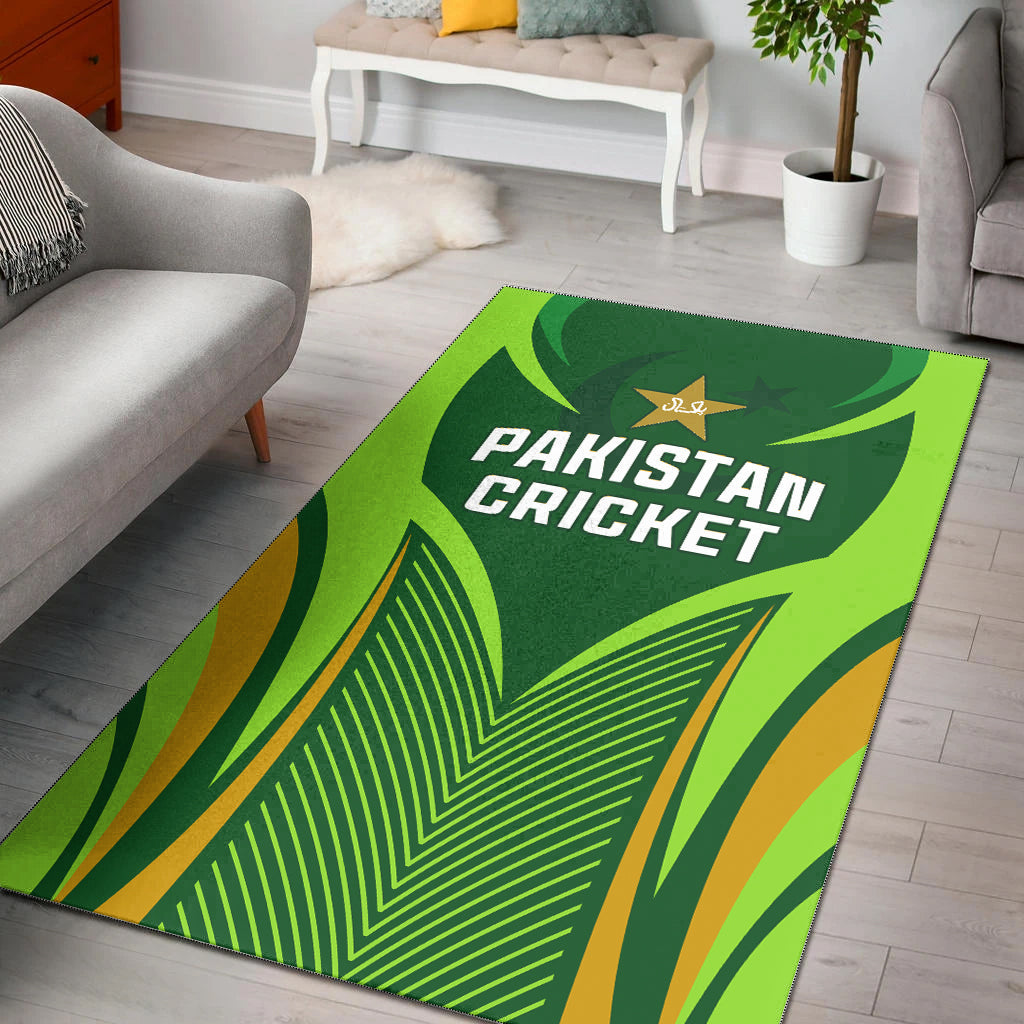 Pakistan Cricket Area Rug Green Shaheens Champion - Vibe Hoodie Shop