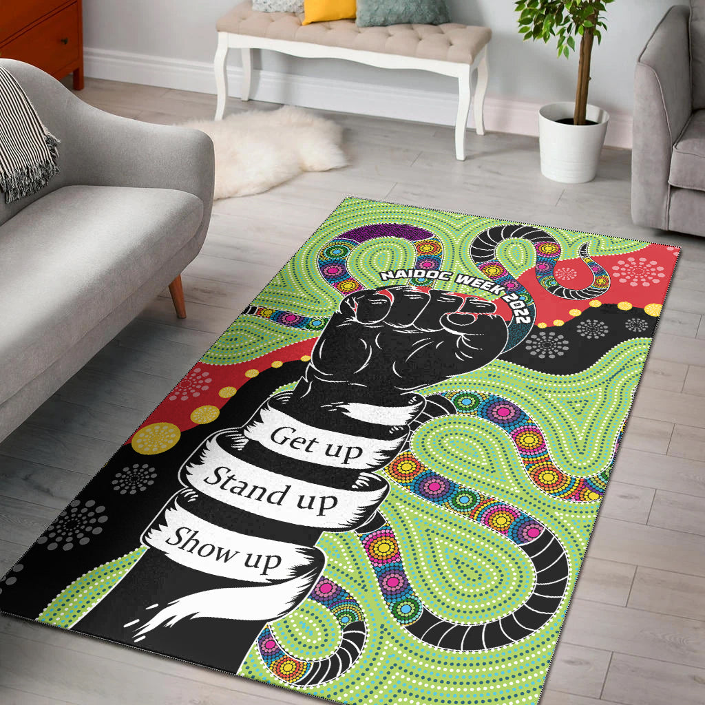 Aboriginal NAIDOC Week Area Rug Stronger Together Unique Style - Vibe Hoodie Shop