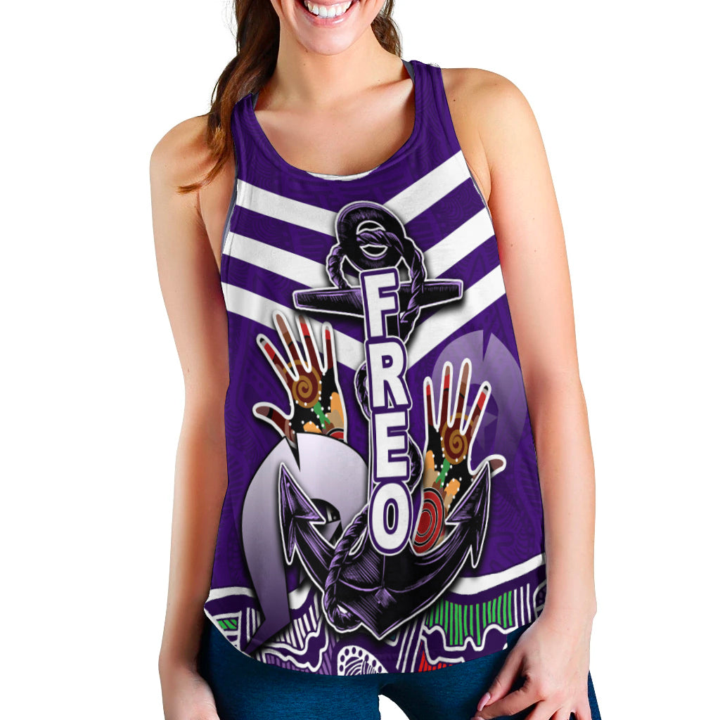 NAIDOC Fremantle Women's Recerback Tank Freo Torres Strait Islanders - Vibe Hoodie Shop