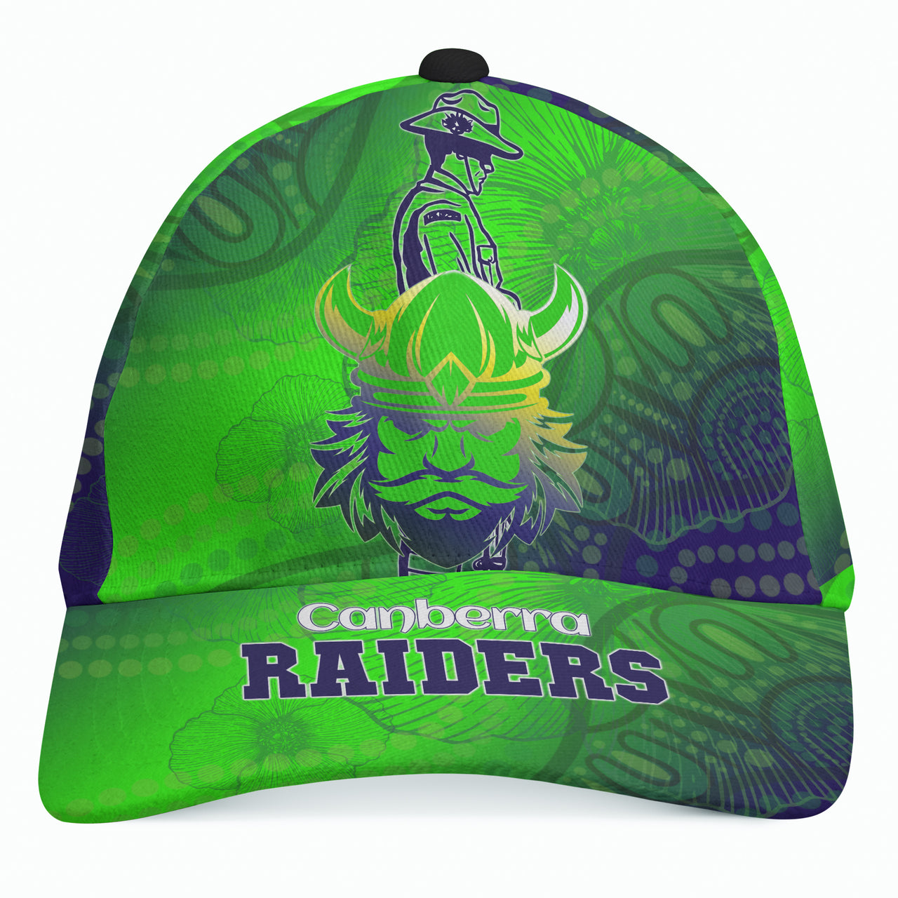 Raiders Rugby Cap - Custom ANZAC Raiders Rugby Gradient Style Cap RLT13 - Vibe Hoodie Shop