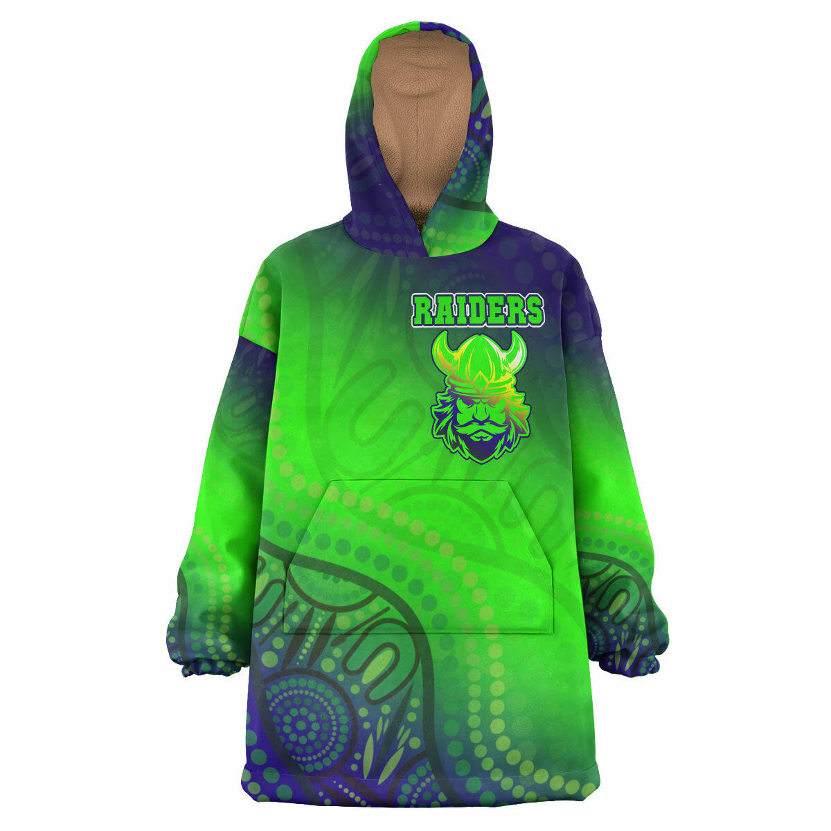 Raiders Rugby Snug Hoodie - Custom Raiders Rugby Gradient Style Wearable Blanket Hoodie RLT14 - Vibe Hoodie Shop