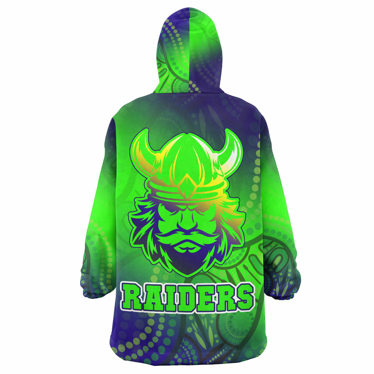 Raiders Rugby Snug Hoodie - Custom Raiders Rugby Gradient Style Wearable Blanket Hoodie RLT14 - Vibe Hoodie Shop