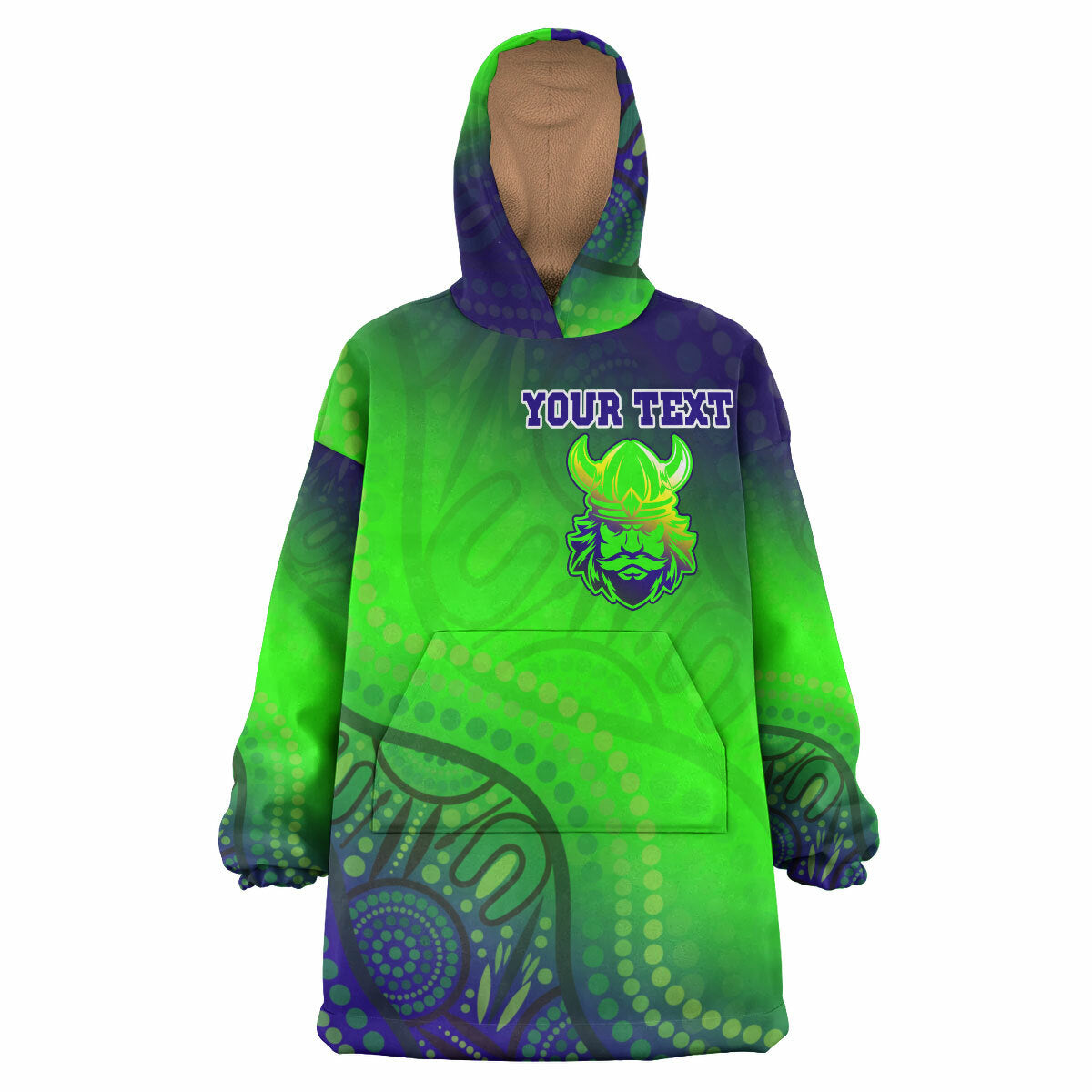 Raiders Rugby Snug Hoodie - Custom Raiders Rugby Gradient Style Wearable Blanket Hoodie RLT14 - Vibe Hoodie Shop