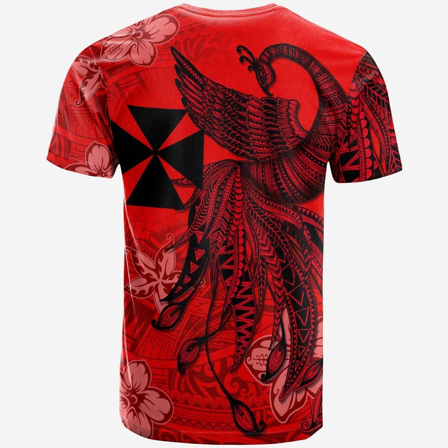 Vanuatu Custom Personalised T shirt - Polynesian Phoenix Bird, Fairytales Bird Red - Vibe Hoodie Shop