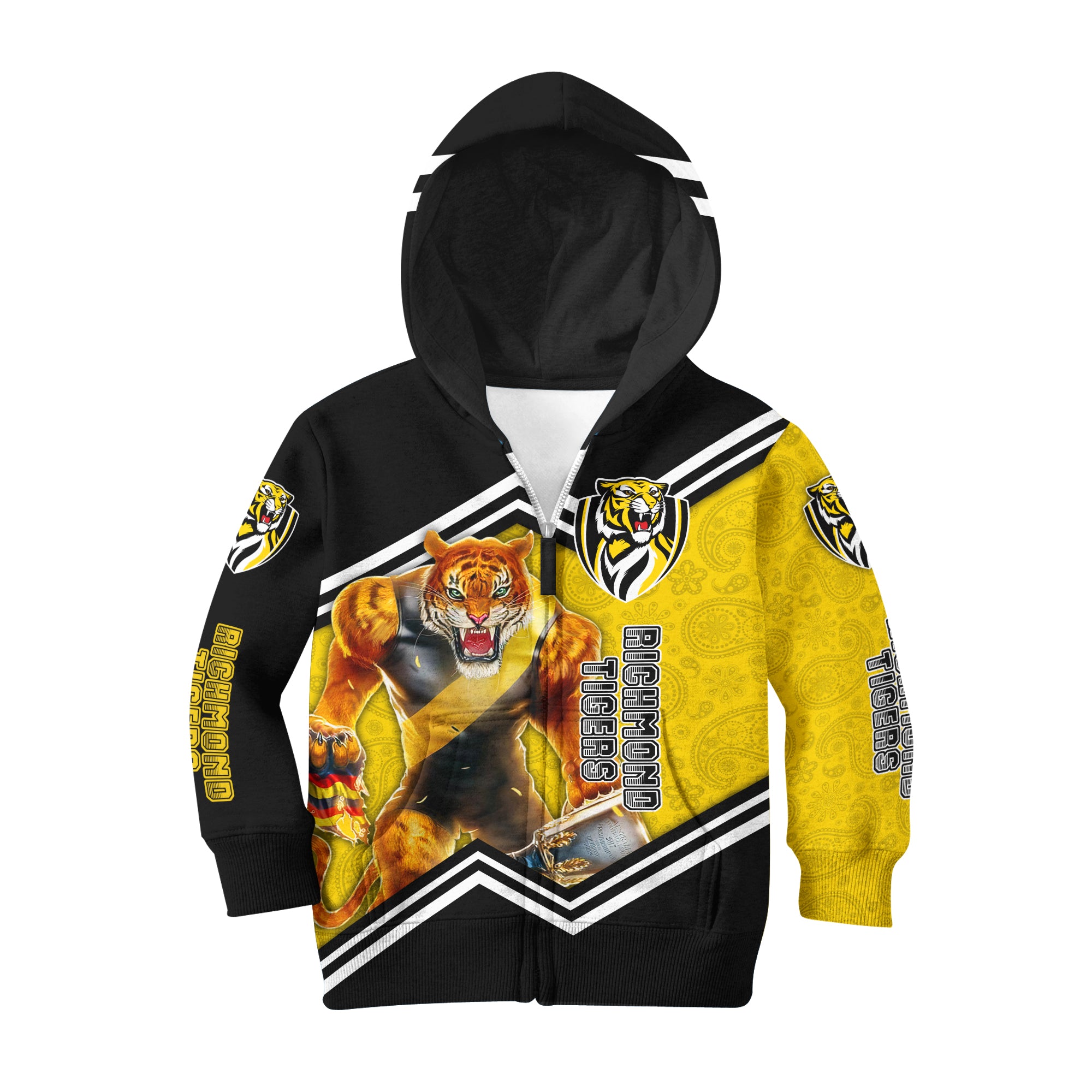 Personalized Custom 3d KID Hoodie Richmond Football Club AFL Mascot RLT7 - Vibe Hoodie Shop