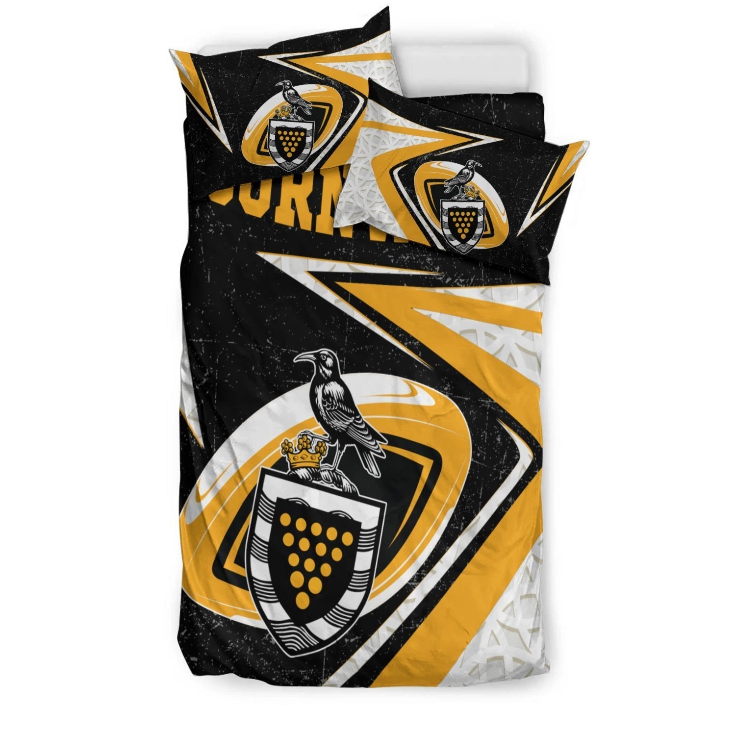 Cornwall Rugby Bedding Set - Celtic Cornwall Rugby Ball - Vibe Hoodie Shop