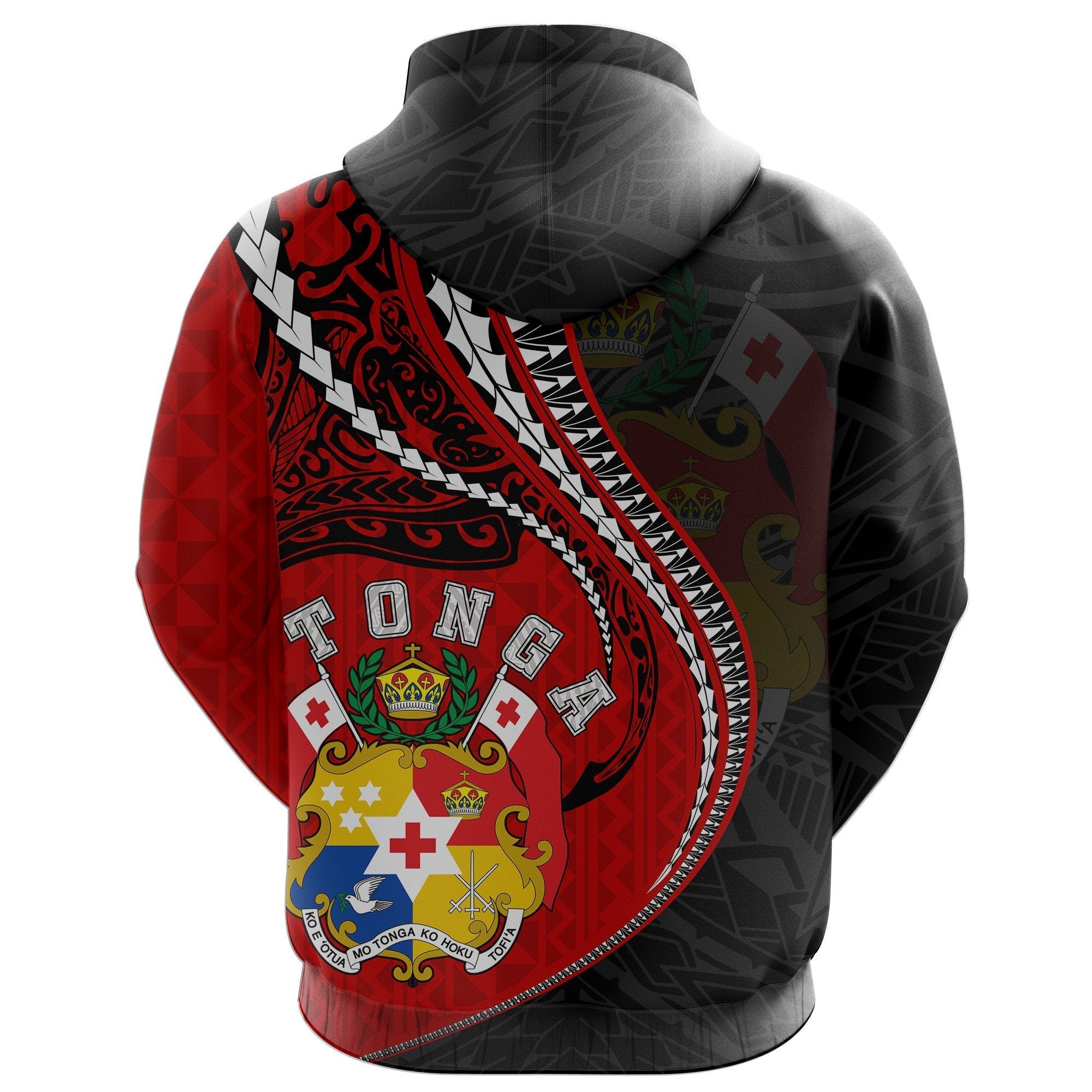 Tonga Hoodie Kanaloa Tatau Gen To (Black) - Vibe Hoodie Shop