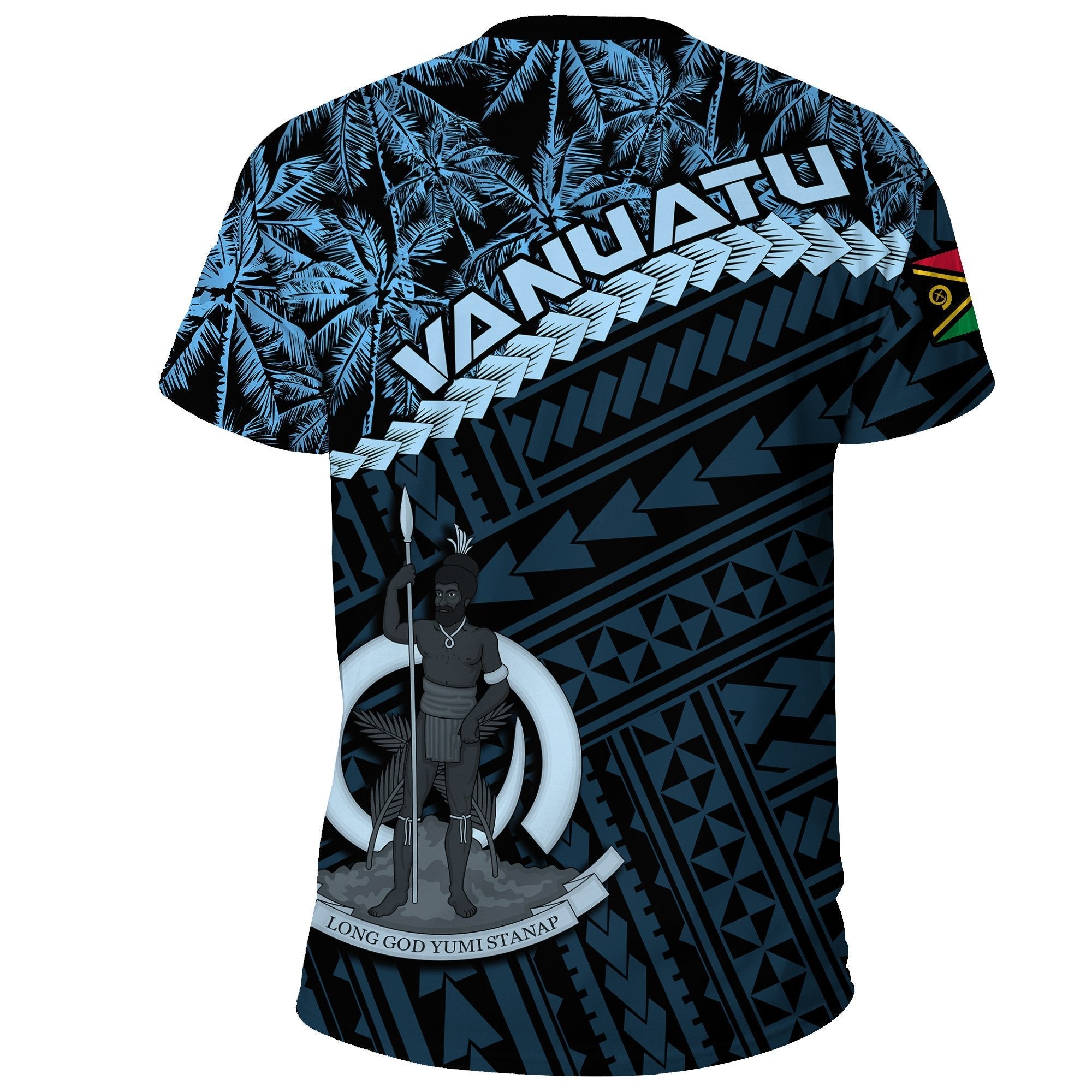 Vanuatu T shirt Blue Coconut - Vibe Hoodie Shop