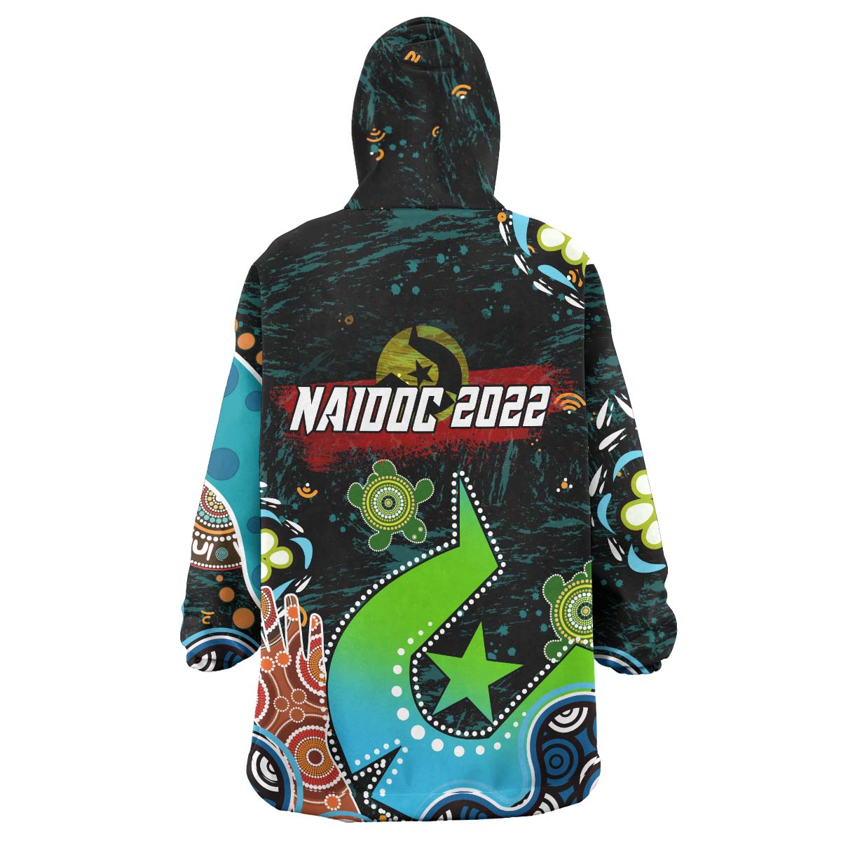 Australia NAIDOC Week 2023 Wearable Blanket Hoodie - Torres Strait Island Always Was, Always Will Be, Aboriginal Inspired Land Wearable Blanket Hoodie - Vibe Hoodie Shop