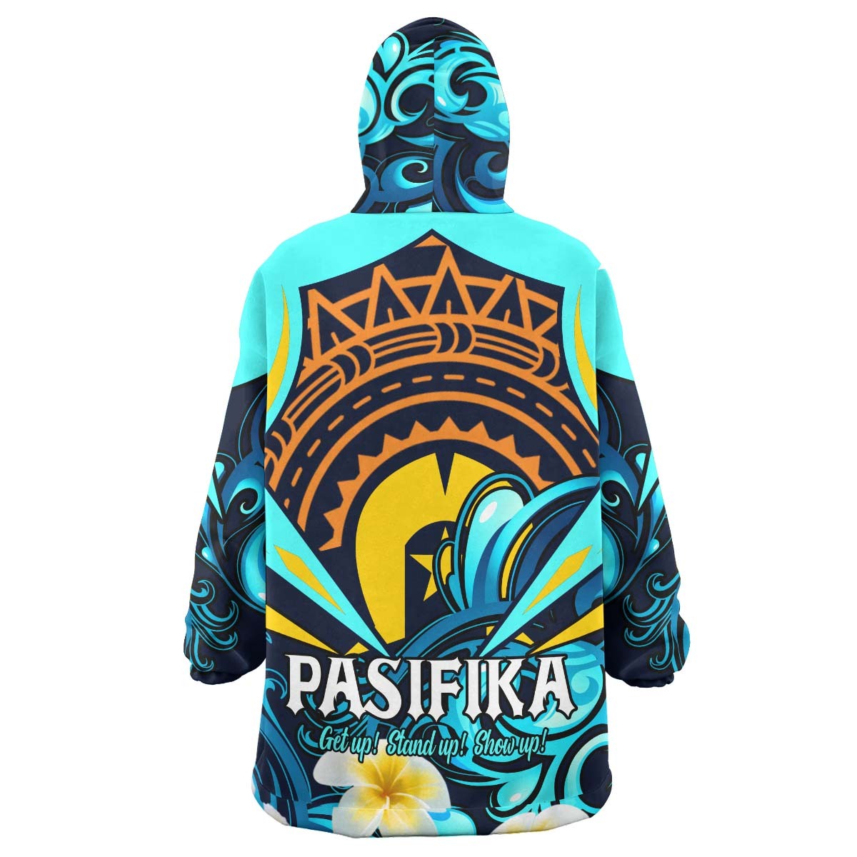 Pasifika Naidoc Week Snug Hoodie - Pasifika Celebrate Naidoc Week with Polynesian and Plumeria Flower Wearable Blanket Hoodie RLT14 - Vibe Hoodie Shop