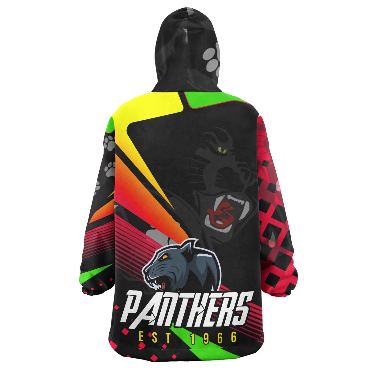 Panthers Rugby Snug Hoodie - Custom Final Series Champions Panthers Rugby League Player And Number Wearable Blanket Hoodie - Vibe Hoodie Shop