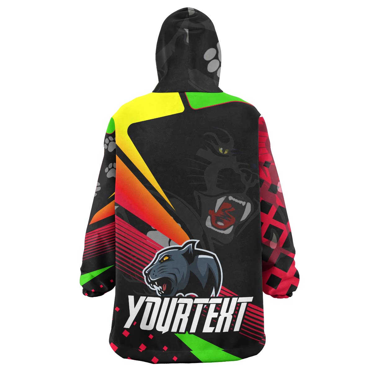 Panthers Rugby Snug Hoodie - Custom Final Series Champions Panthers Rugby League Player And Number Wearable Blanket Hoodie - Vibe Hoodie Shop