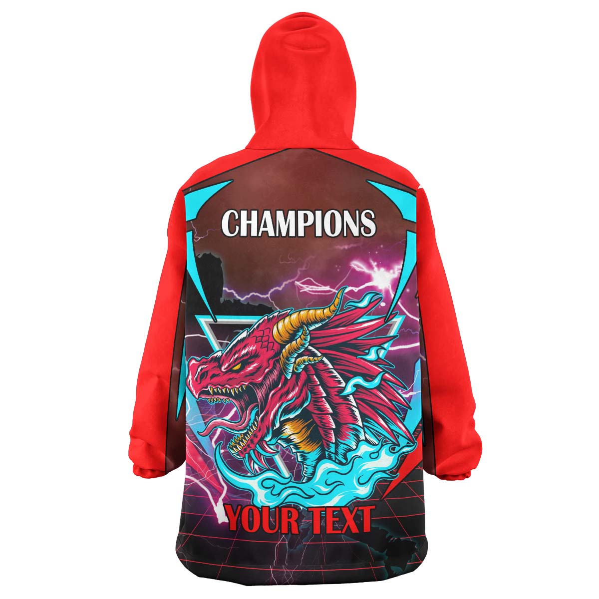 St-George Rugby Snug Hoodie - Custom Final Series Champions Dragons Rugby League Player And Number Wearable Blanket Hoodie - Vibe Hoodie Shop