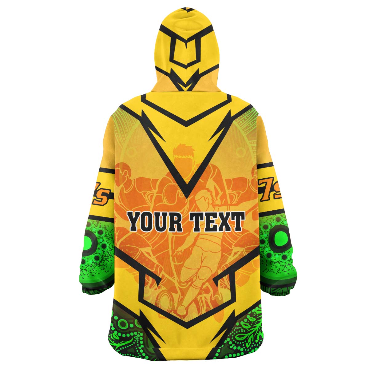 Australia National Rugby Sevens Team Snug Hoodie - Custom Aussie 7s Team Coat Of Arms Aboriginal Player And Number Wearable Blanket Hoodie - Vibe Hoodie Shop