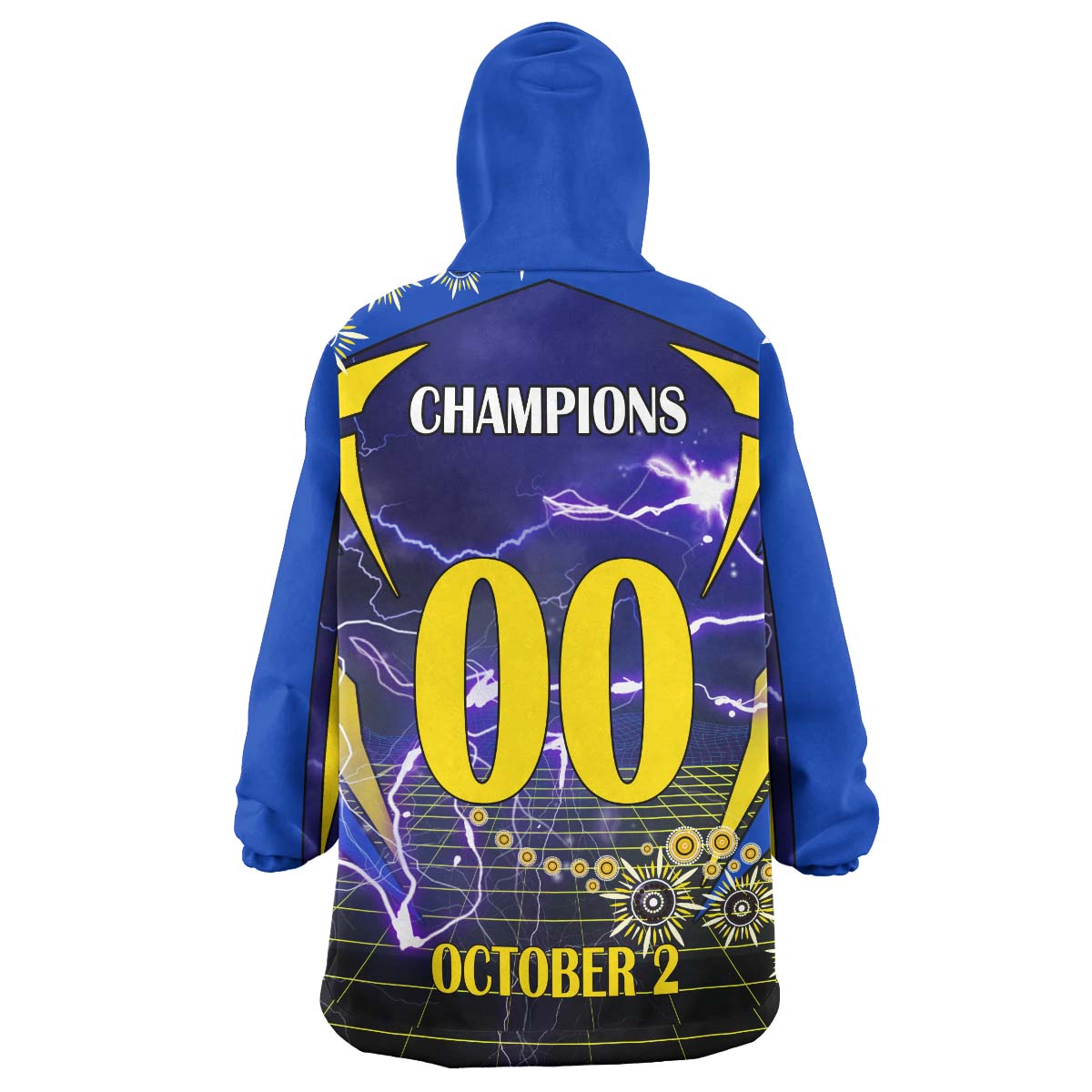 Cowboys Rugby Snug Hoodie - Custom Final Series Champions Cowboys Rugby League Player And Number Wearable Blanket Hoodie - Vibe Hoodie Shop