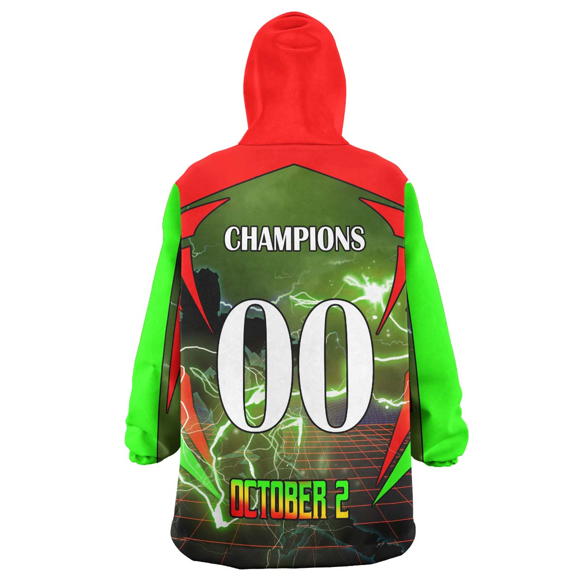 Panthers Rugby Snug Hoodie - Custom Final Series Champions Panthers Rugby League Personalised Wearable Blanket Hoodie - Vibe Hoodie Shop