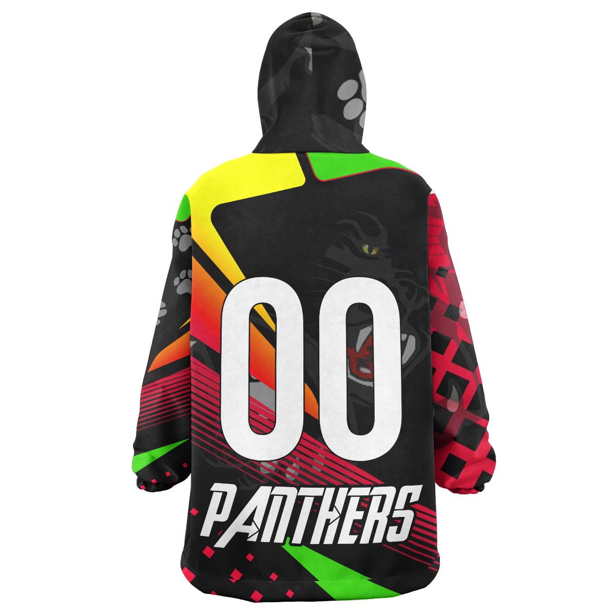 Panthers Rugby Snug Hoodie - Custom Final Series Champions Panthers Rugby League Player And Number Wearable Blanket Hoodie - Vibe Hoodie Shop